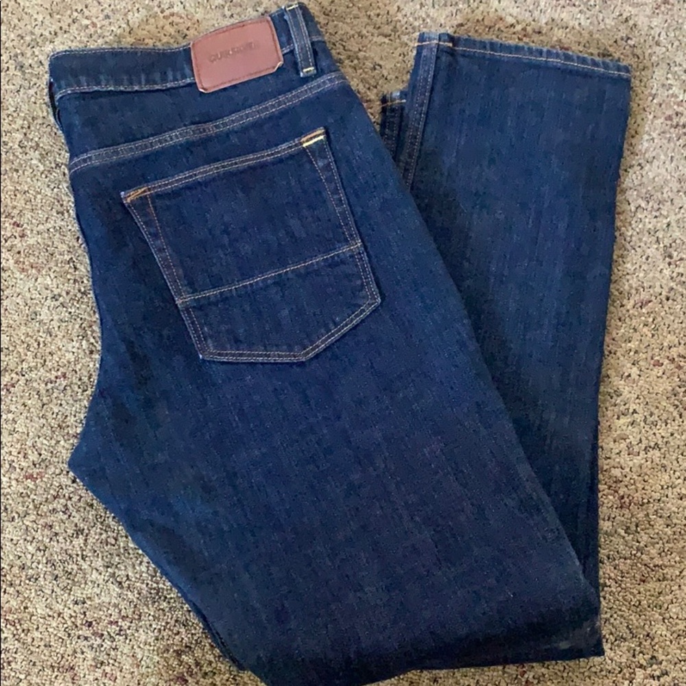 Men’s quiksilver slim blue jeans pants 36